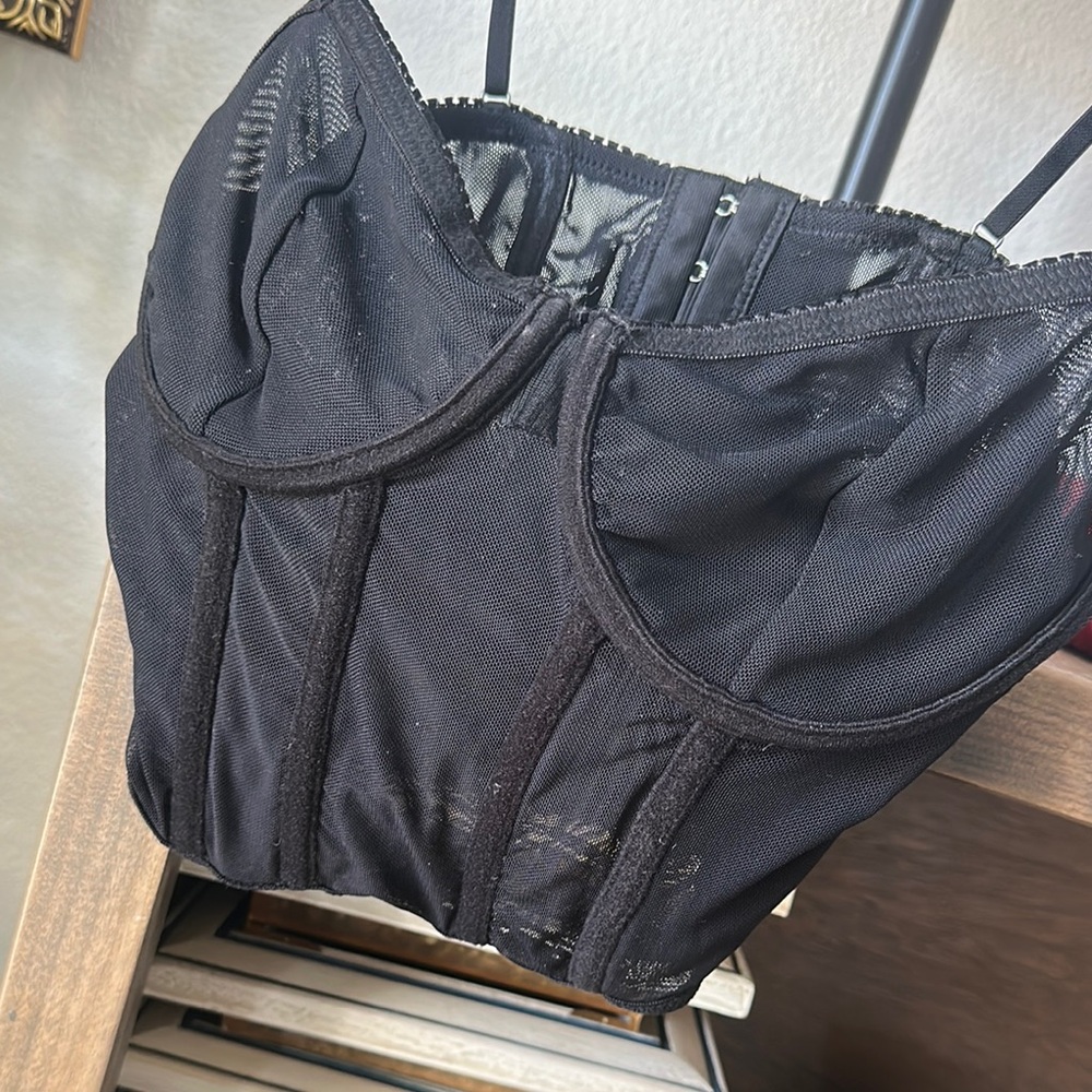 Mechant Black Corset Top